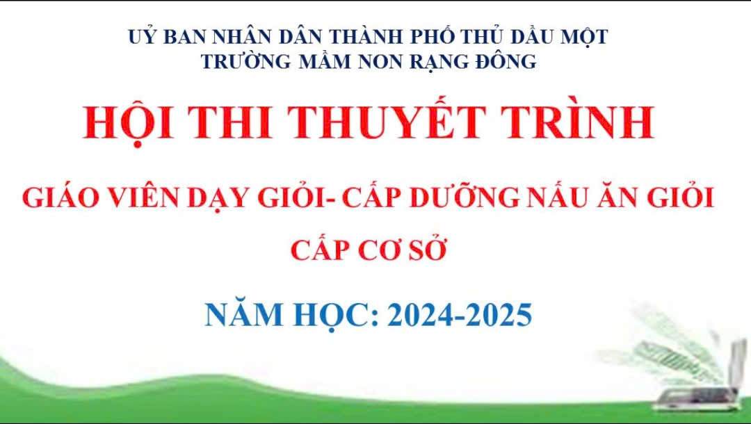 Hội thi giáo viên giỏi - cấp dưỡng giỏi cấp cơ sở năm học 2024-2025